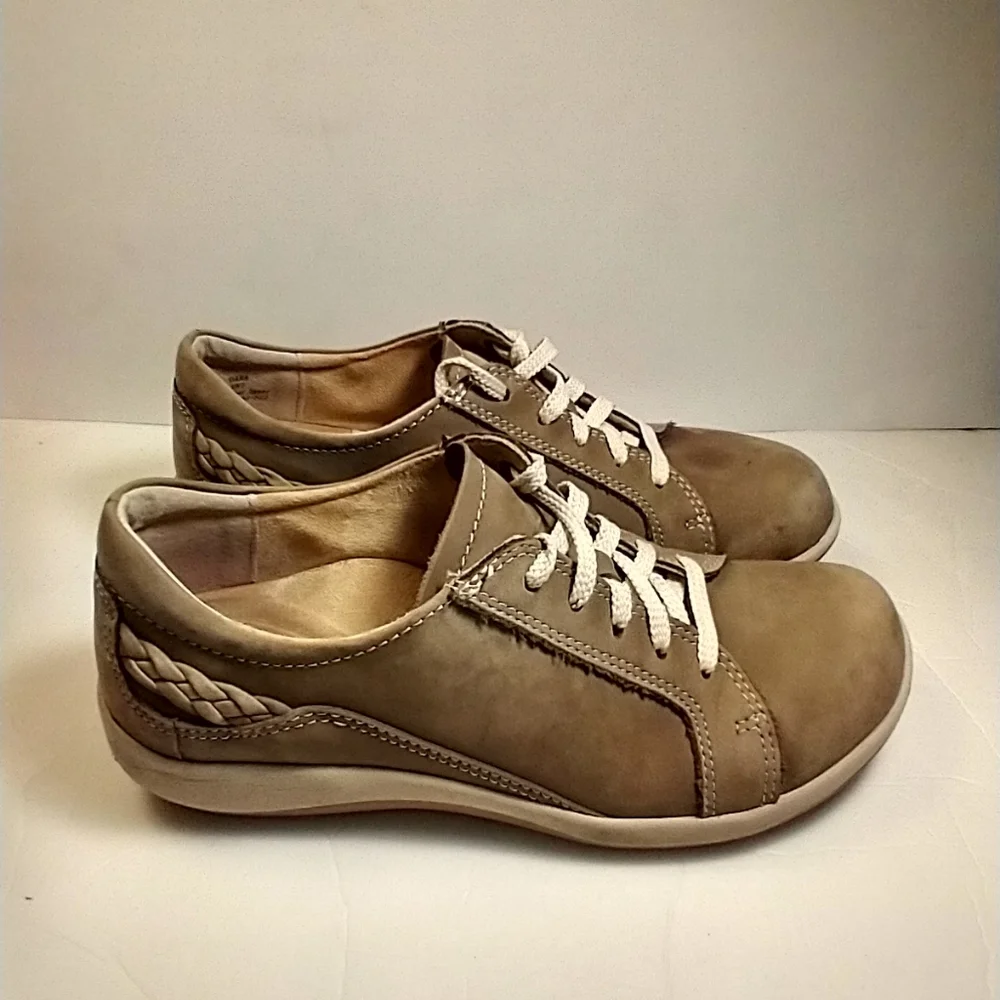 Aetrex Dana Brown Leather Comfort Lace Up Oxford Shoes Women's sz 7